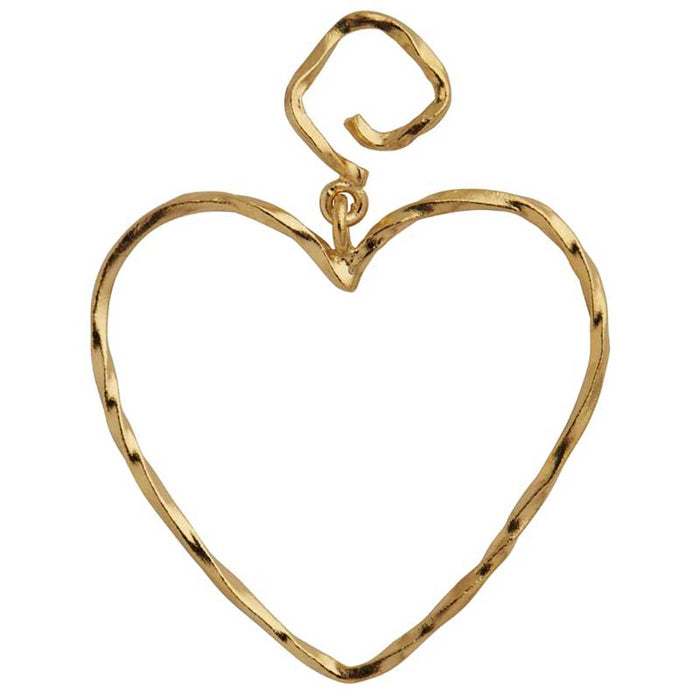 STINE A FUNKY HEART EARRING GULD