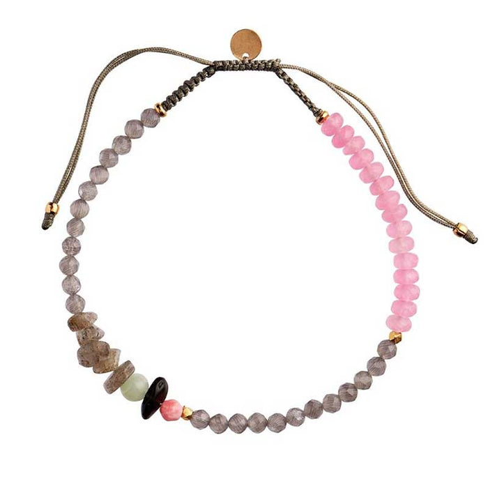 STINE A HARMONY BRACELET WITH CALM GEMSTONES ARMY - J BY J Fashion