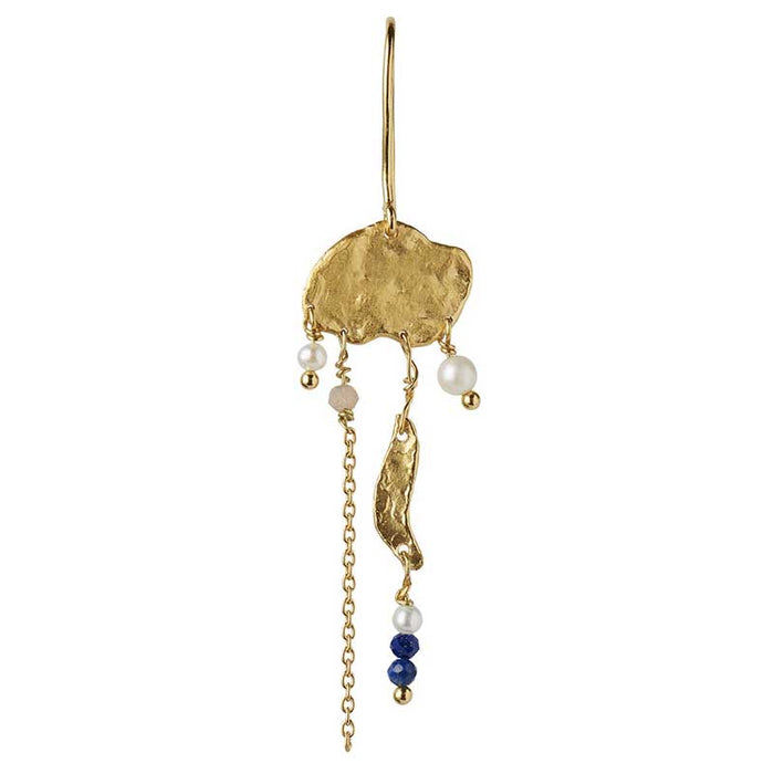 STINE A LONG GOLD SPLASH EARRING GULD