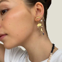 STINE A LONG GOLD SPLASH EARRING GULD