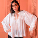 Scarlett Poppies Elara Moon Blouse Hvid - J BY J Fashion