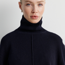 Second Female Alpha Knit Slit T-Neck Night Sky