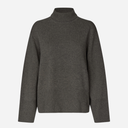 Second Female Alpha Knit T-Neck Black Olive