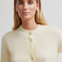 Second Female Andrea Knit Rib Cardigan Alabaster Gleam