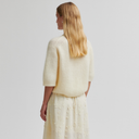 Second Female Andrea Knit Rib Cardigan Alabaster Gleam