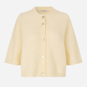 Second Female Andrea Knit Rib Cardigan Alabaster Gleam