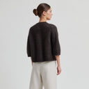 Second Female Andrea Knit Rib Cardigan Chocolate Tort