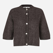 Second Female Andrea Knit Rib Cardigan Chocolate Tort