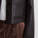 Second Female Ezay Leather Jacket Demitasse