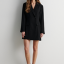 Second Female Festa Fitted Blazer Dress Black