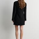 Second Female Festa Fitted Blazer Dress Black