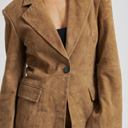 Second Female Suellen Fitted Suede Blazer Petrified Oak