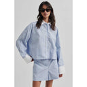 Second Female Alanis Shorts Light Blue Stripe