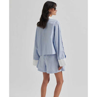 Second Female Alanis Shorts Light Blue Stripe