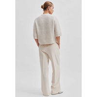 Second Female Andrea Knit Rib Cardigan Pumice Stone