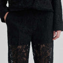 Second Female Border Trousers Black - J BY J Fashion