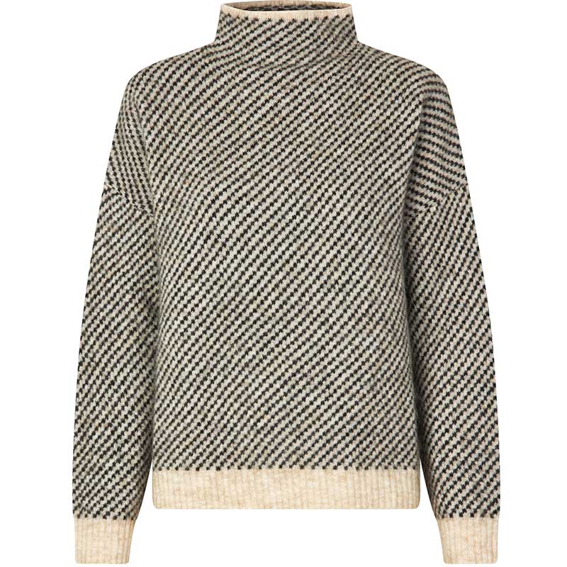 Second Female Capella Knit T-Neck Brazilian Sand - J BY J Fashion