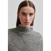 Second Female Capella Knit T-Neck Brazilian Sand - J BY J Fashion