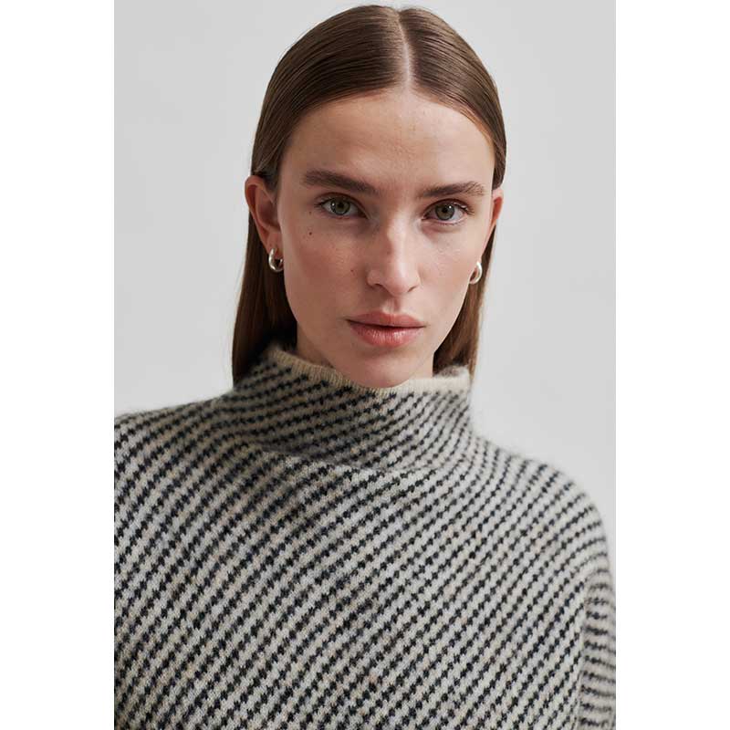 Second Female Capella Knit T-Neck Brazilian Sand - J BY J Fashion