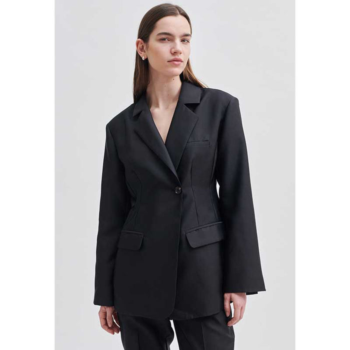 Second Female Elegance Suit Blazer Sort