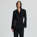Second Female Fique Fitted Blazer Black