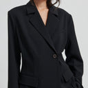 Second Female Fique Fitted Blazer Black
