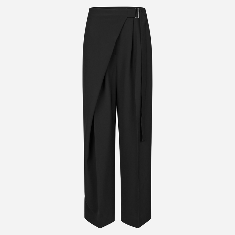 Second Female Fique Wrap Trousers Black