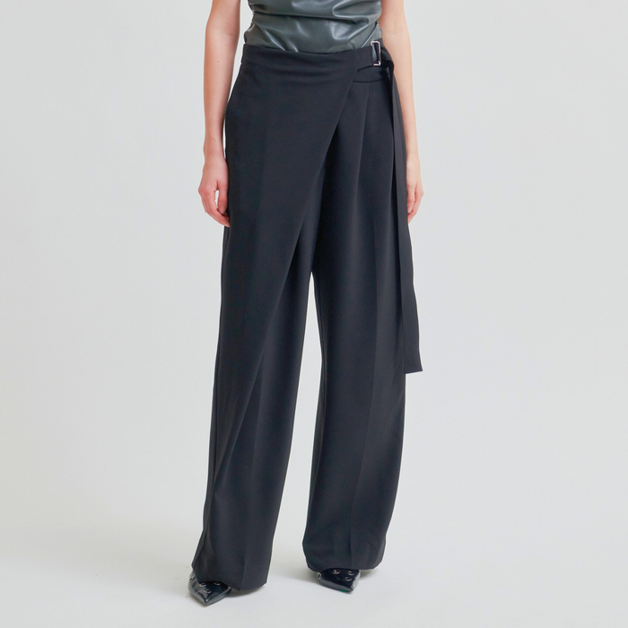 Second Female Fique Wrap Trousers Black