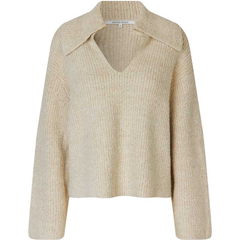 Second Female Gerda Knit Collar Summer Sand