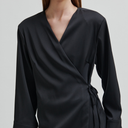 Second Female Glari Wrap Shirt Black Sand - J BY J Fashion