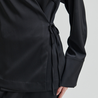 Second Female Glari Wrap Shirt Black Sand