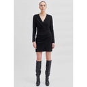 Second Female Kos Short Dress Black - J BY J Fashion