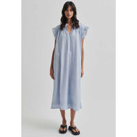 Second Female Laure Dress Light Blue Stripe
