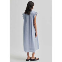 Second Female Laure Dress Light Blue Stripe