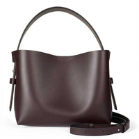 Second Female Leata Leather Bag Chocolate Plum