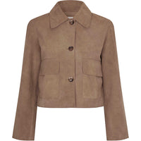 Second Female Noomi Suede Jacket Silver Mink
