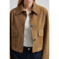 Second Female Noomi Suede Jacket Silver Mink