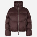 Second Female Riya Puffer Jacket Chocolate Plum