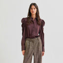 Second Female Samanta Shirt Chocolate Plum