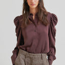 Second Female Samanta Shirt Chocolate Plum