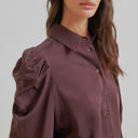Second Female Samanta Shirt Chocolate Plum