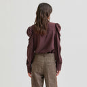 Second Female Samanta Shirt Chocolate Plum