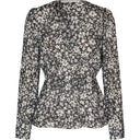 Second Female Scratch Blouse Black - J BY J Fashion