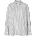 Second Female Soalon Classic Striped Shirt Hvid - J BY J Fashion