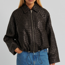 Second Female Vermont Leather Jacket Chocolate Tort