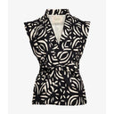 Sissel Edelbo Elsa Vest Blanket Wear Black White