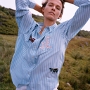 Sissel Edelbo Pil Shirt Green Stripes