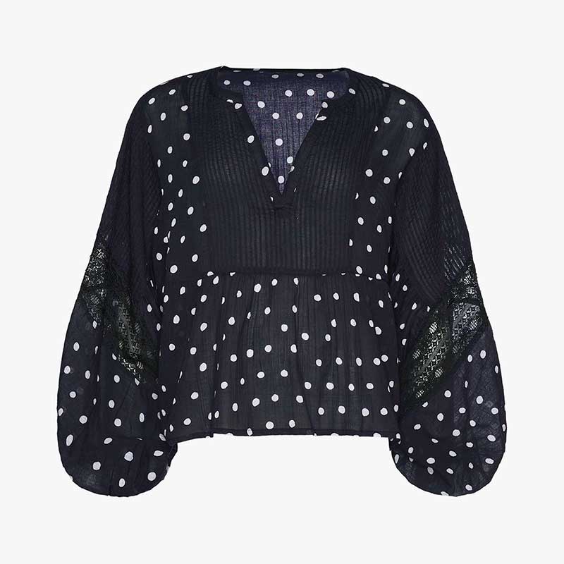 Sissel Edelbo Bibi Top Black Dots