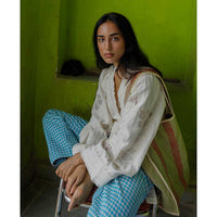 Sissel Edelbo Winfrey Wrap Top Off White - J BY J Fashion
