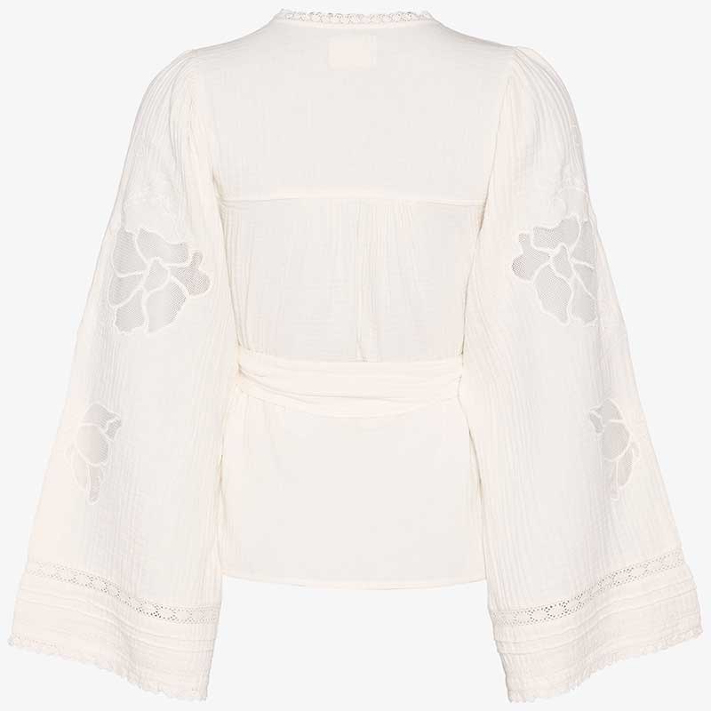 Sissel Edelbo Winfrey Wrap Top Off White - J BY J Fashion